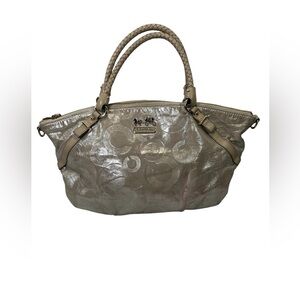 Damaged-Coach Madison- Missing Shoulder Strap-small hole inside lining -Stained